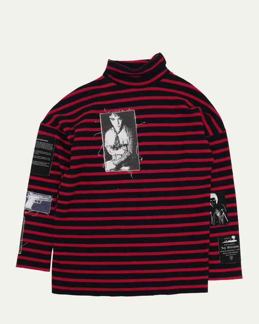 AW 2001 Riot Riot Riot Patched Sweater