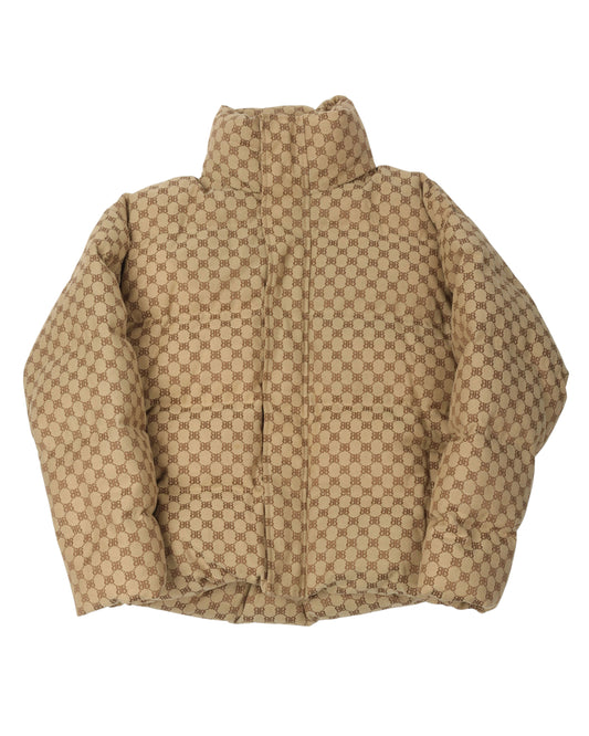 Gucci Hacker Monogram Puffer Jacket