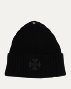 Cashmere Plus Cross Patch Beanie