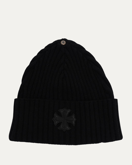Cashmere Plus Cross Patch Beanie