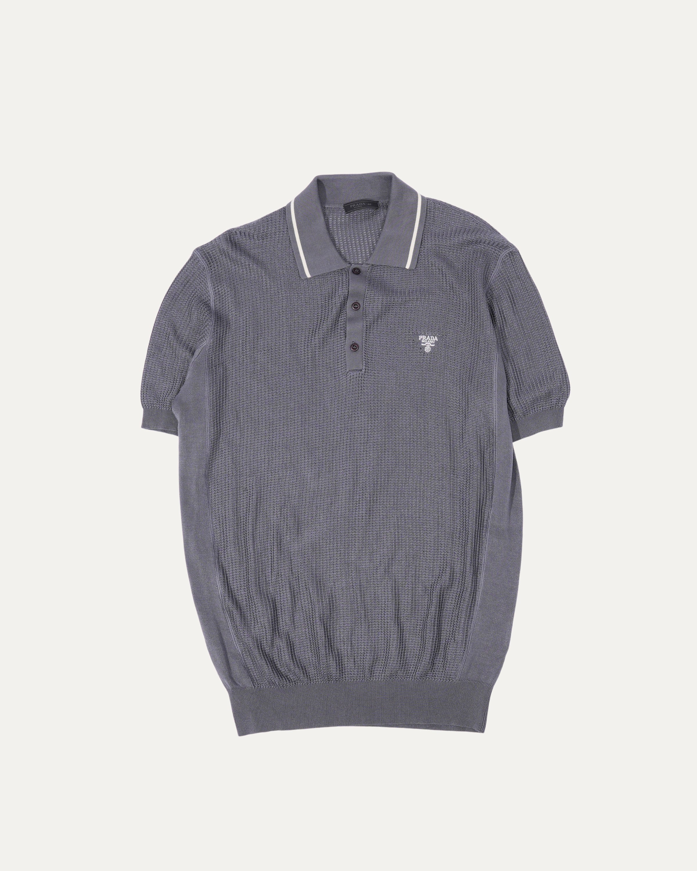 Silk and Cotton Polo Shirt