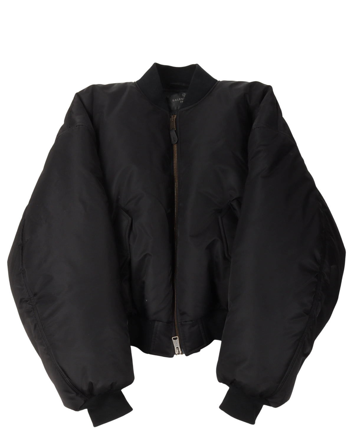 Padded Nylon Bomber Jacket
