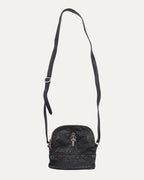 Dagger Embellished Grommet Crossbody Bag