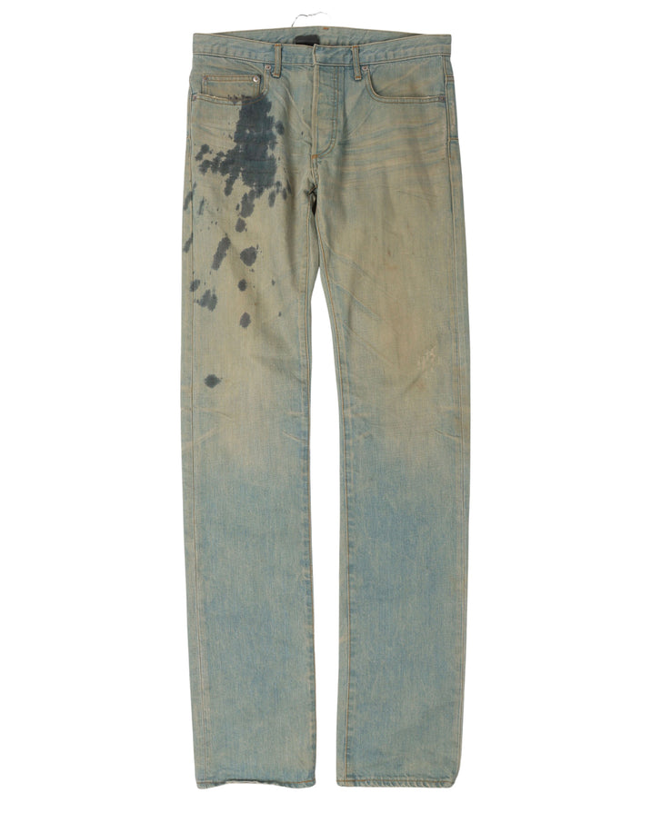 Stained Skinny Jeans