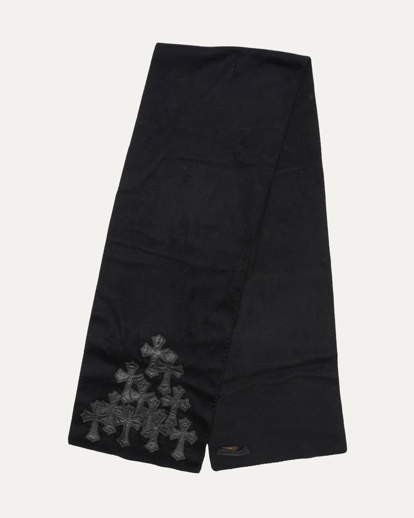 Cross Patch Cashmere Scarf