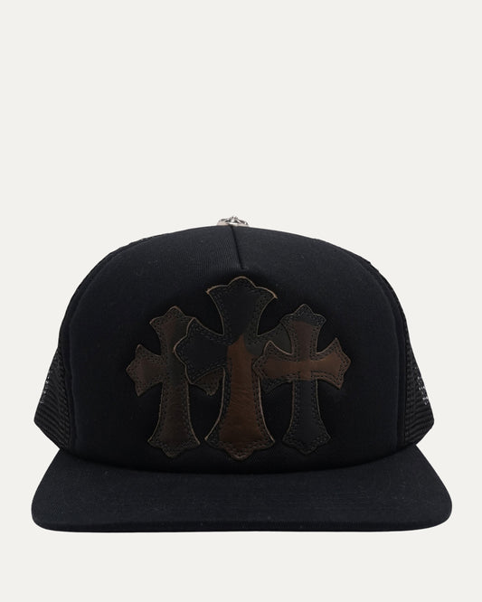 Camouflage Cemetery Cross Patch Trucker Hat