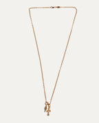Gold Dagger and Diamond Baby Fat on Roll Chain