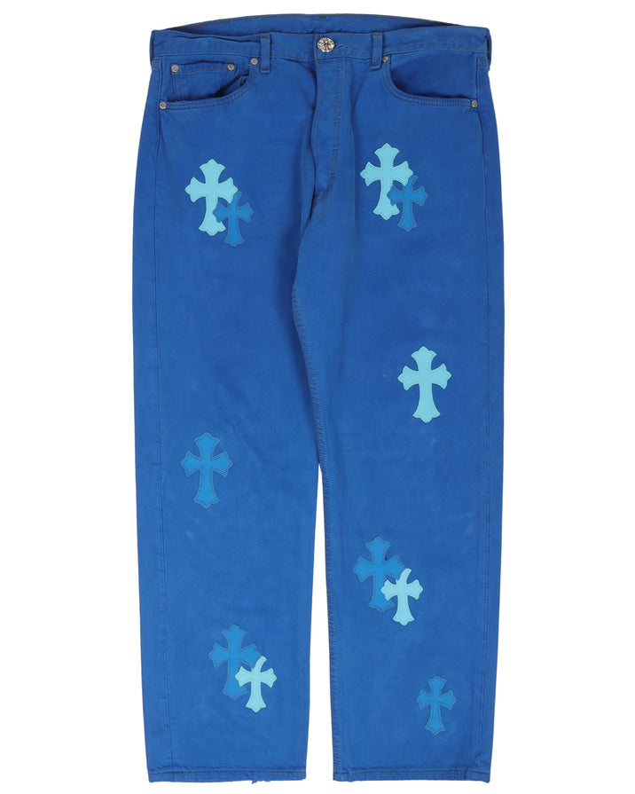 Dyed Levi Cross Patch Jeans