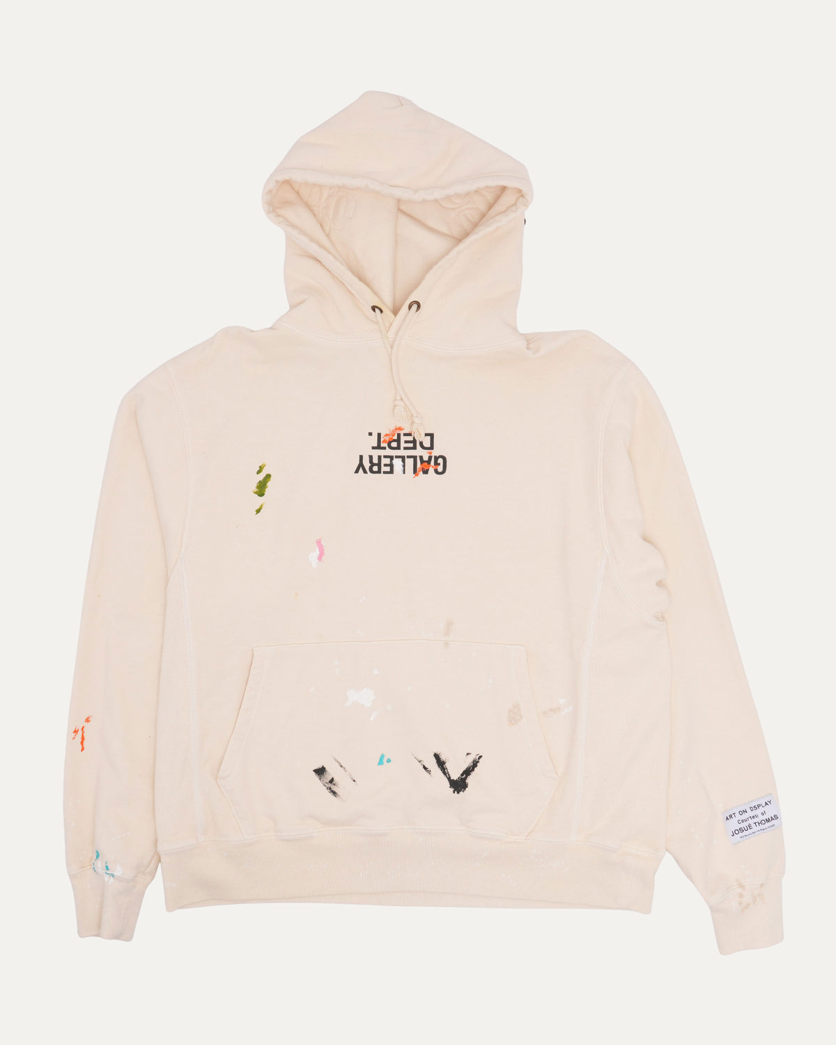 Paint Splatter Upside Down Logo Hoodie