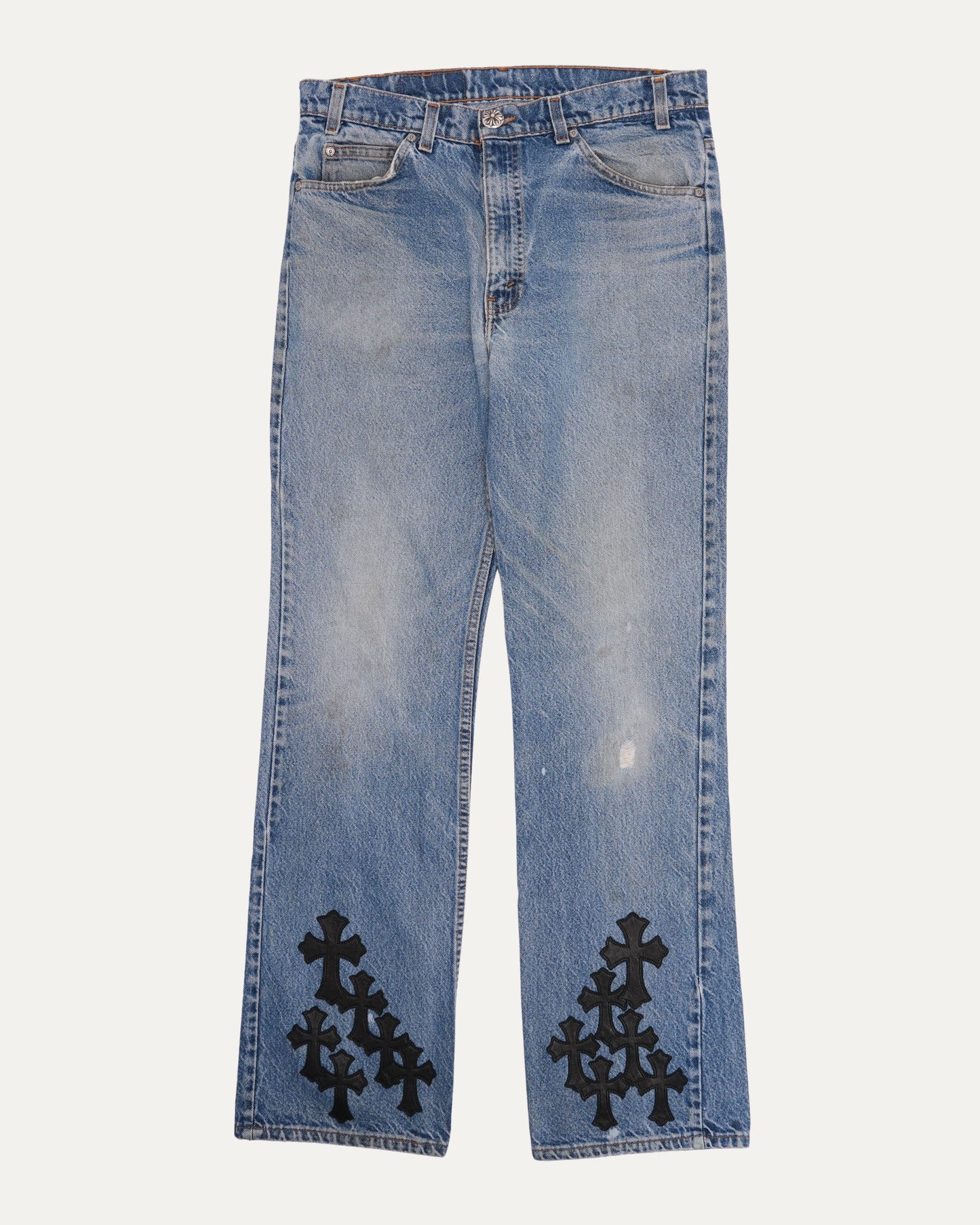 Levi's 517 Orange Tab Cross Patch Jeans