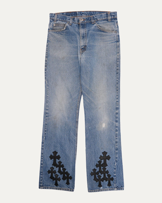 Levi's 517 Orange Tab Cross Patch Jeans