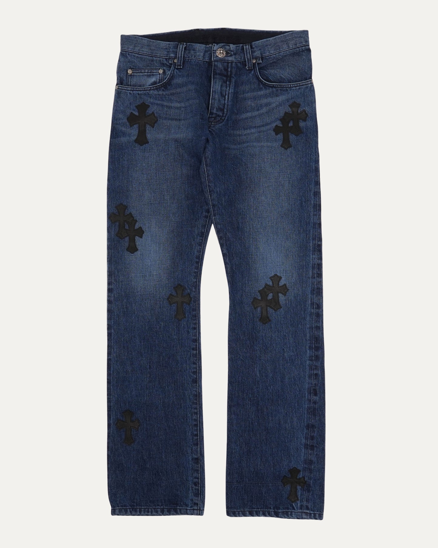 Low Rise Cross Patch Jeans