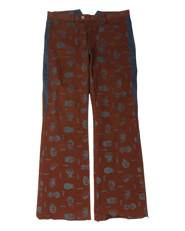 JPG Jeans Face Print Trousers