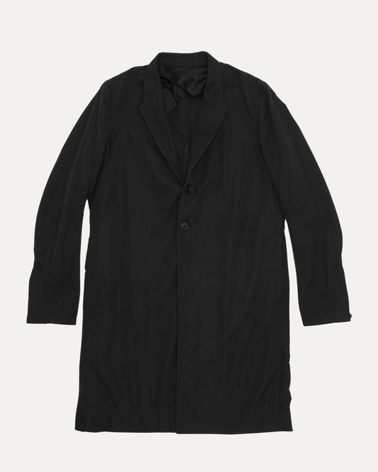 Silk Blend Belted Coat