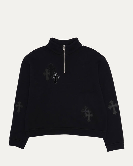 Paper Jam Cross Patch Quarter Zip Sweatshirt