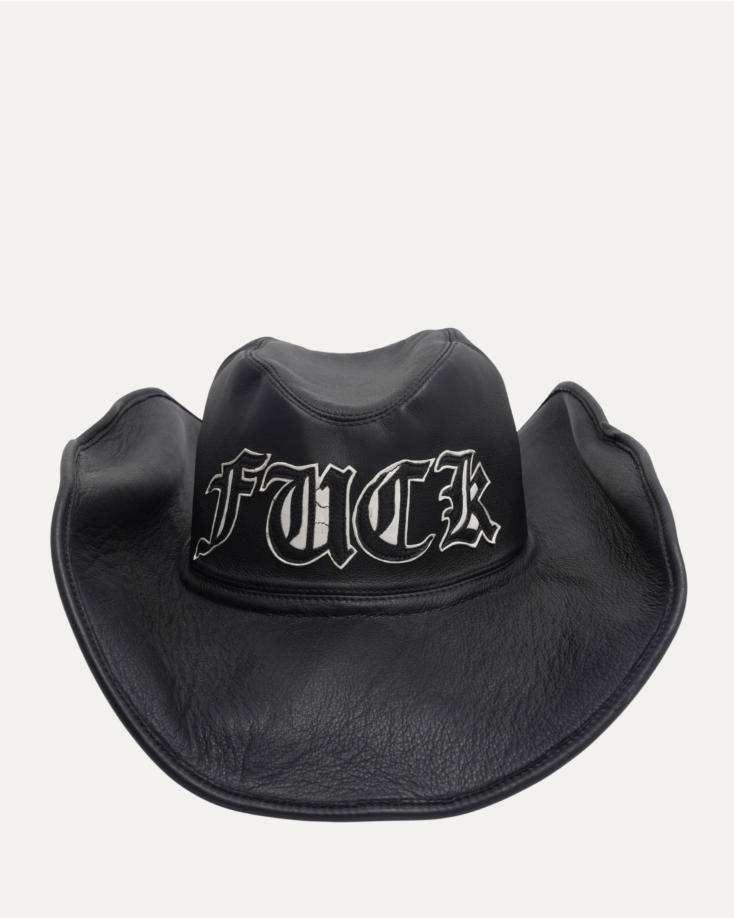 Chrome Hearts Leather Fuck Patch Cowboy Hat – Justin Reed