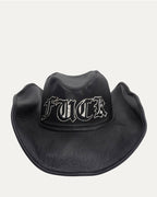 Leather Fuck Patch Cowboy Hat