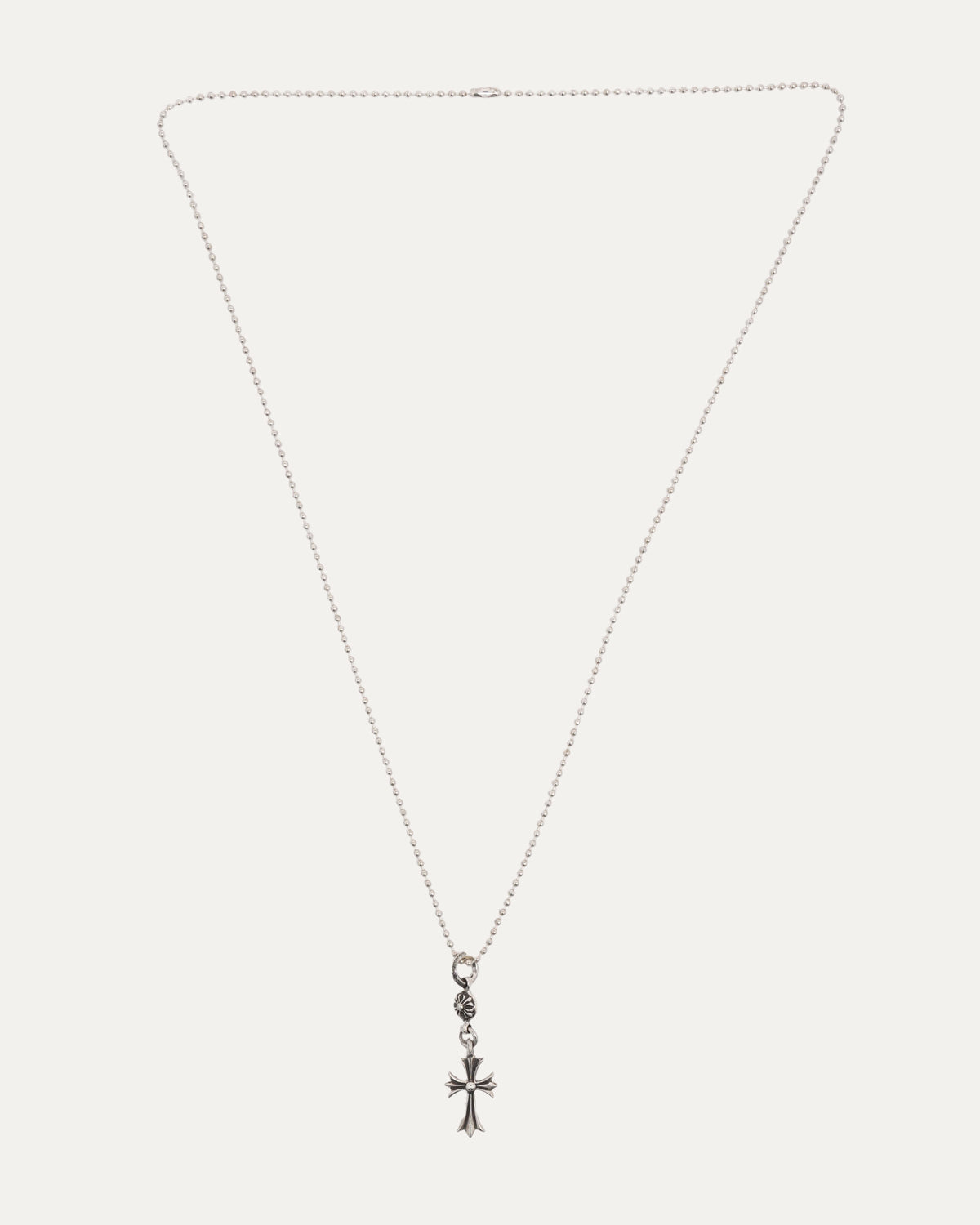 Cross Pendant with Cross Ball on Ball Chain