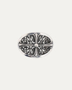 Oval Cross Belt Buckle