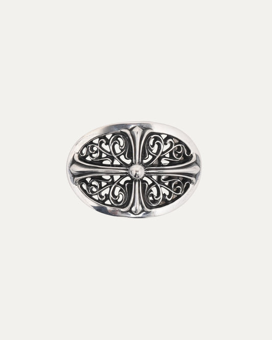 Oval Cross Belt Buckle