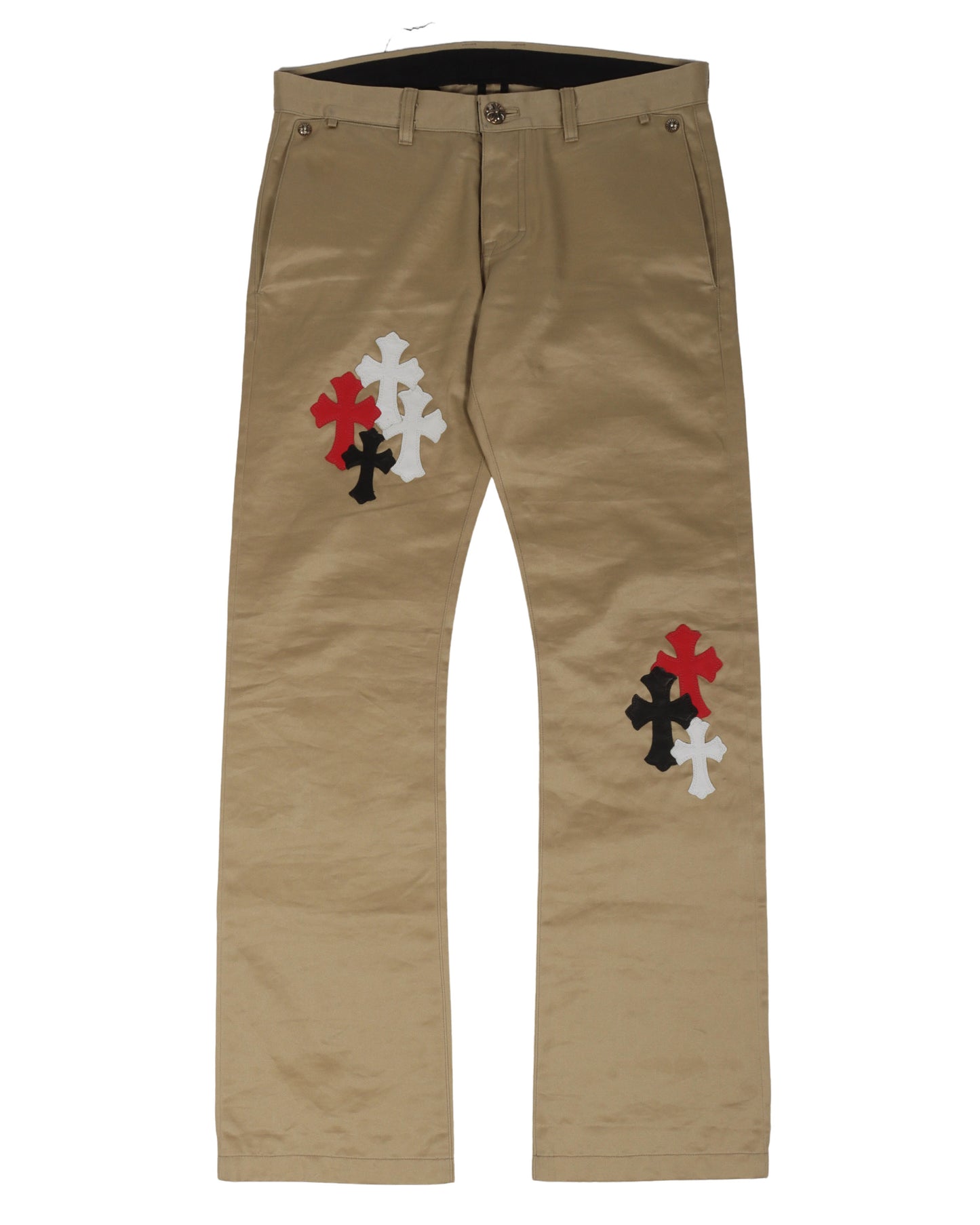 Multicolor Cross Patch Chino Pants