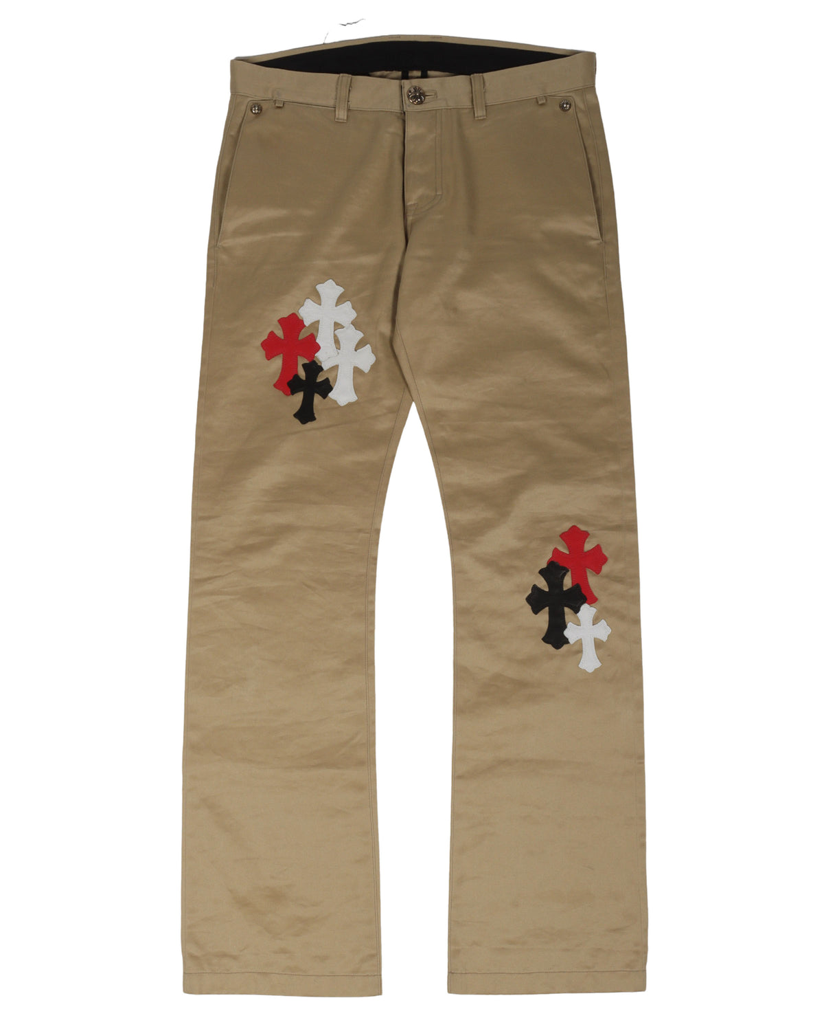 Multicolor Cross Patch Chino Pants