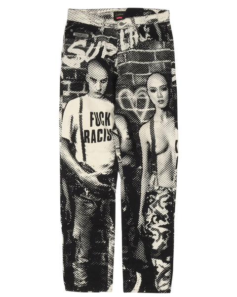 Supreme Jean Paul Gaultier Fuck Racism Jeans