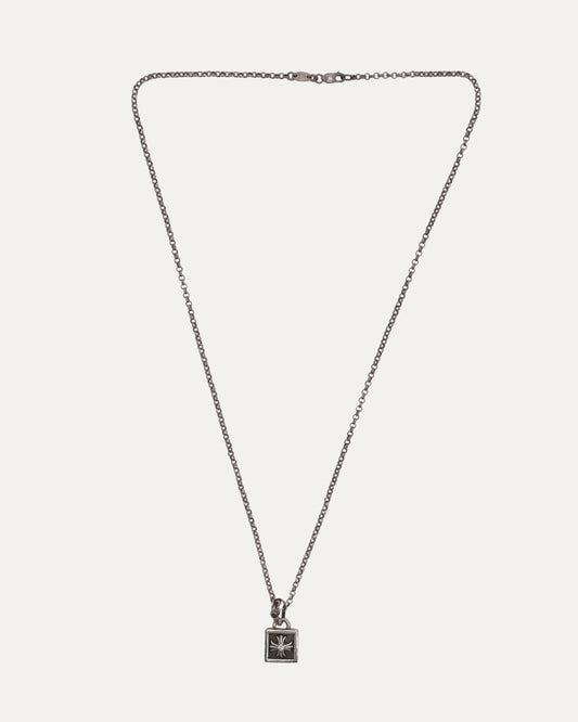 Diamond Framed Plus Cross on Ball Chain