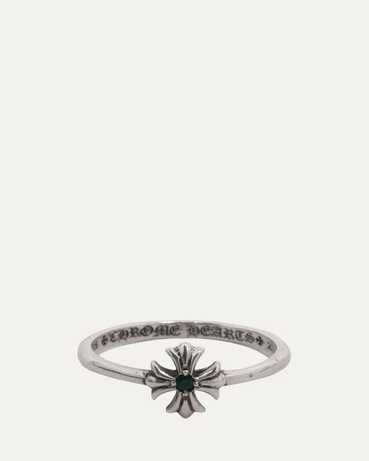 Emerald Plus Cross Bubblegum Ring