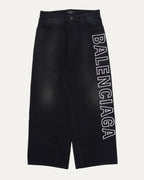 Embroidered Logo Jeans