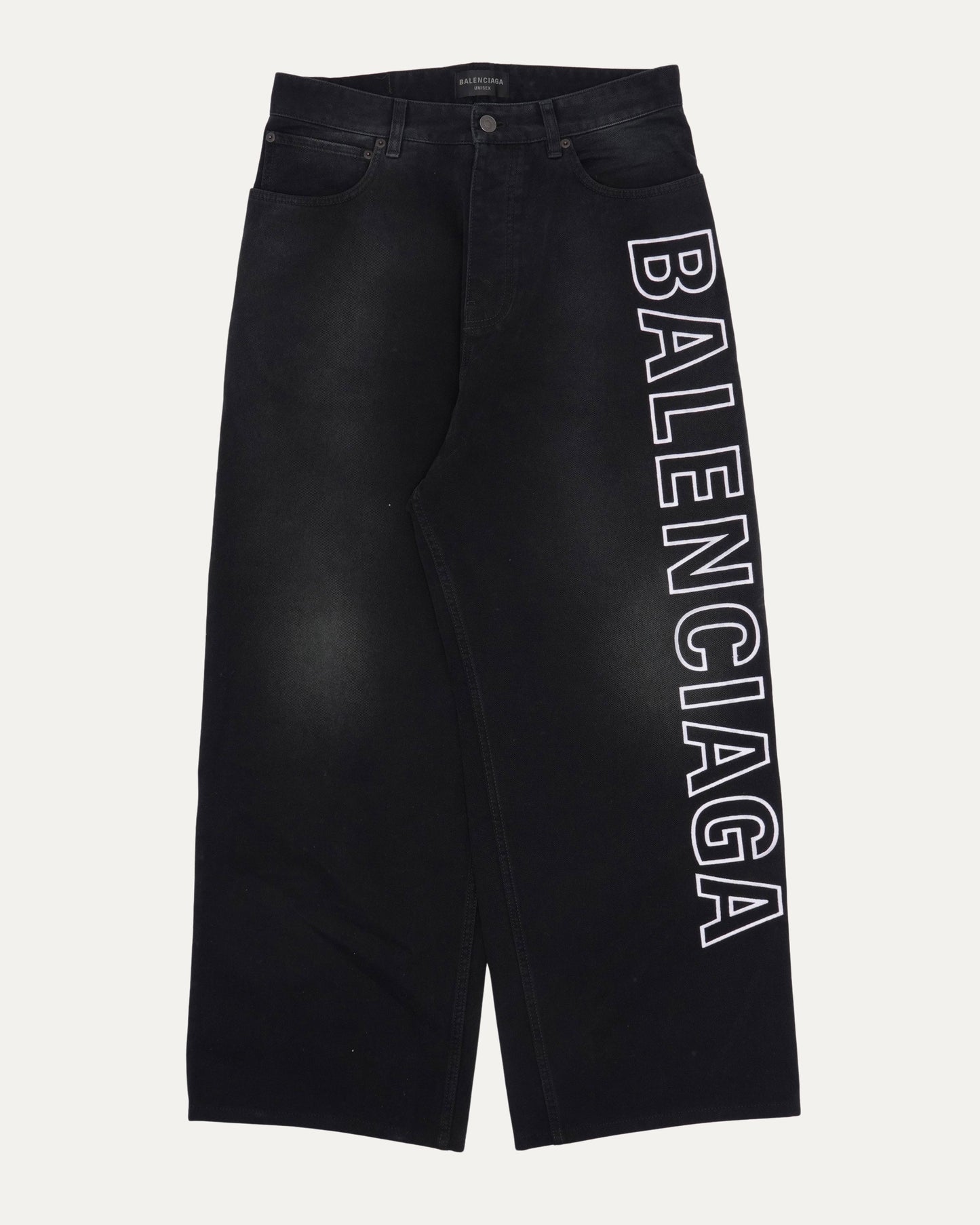 Embroidered Logo Jeans