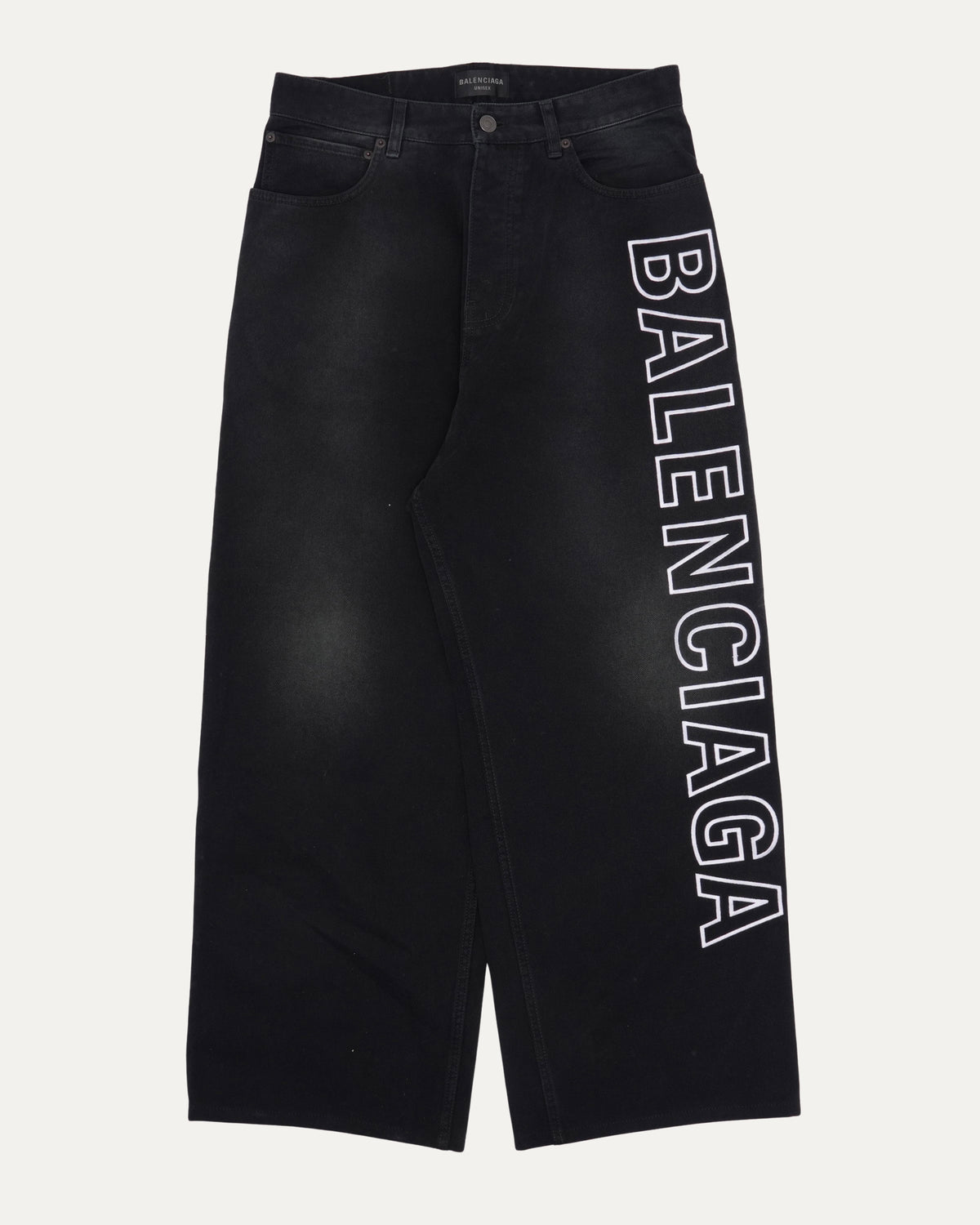 Embroidered Logo Jeans
