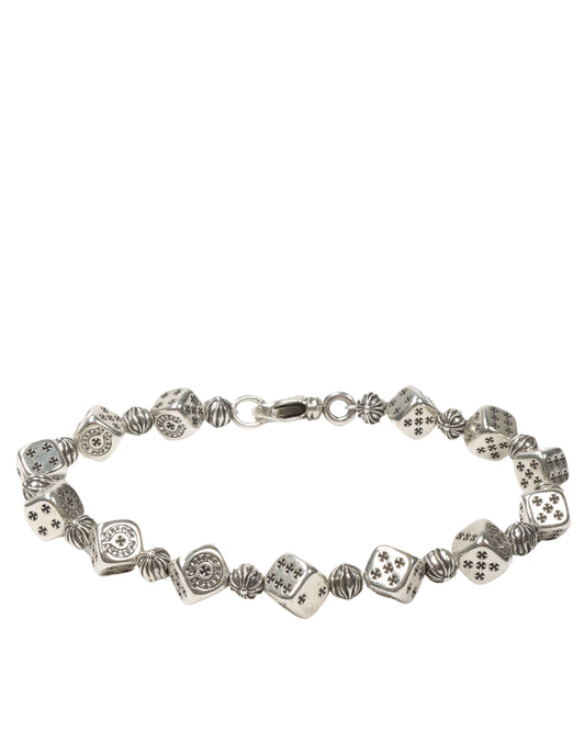 Silver Dice Bracelet