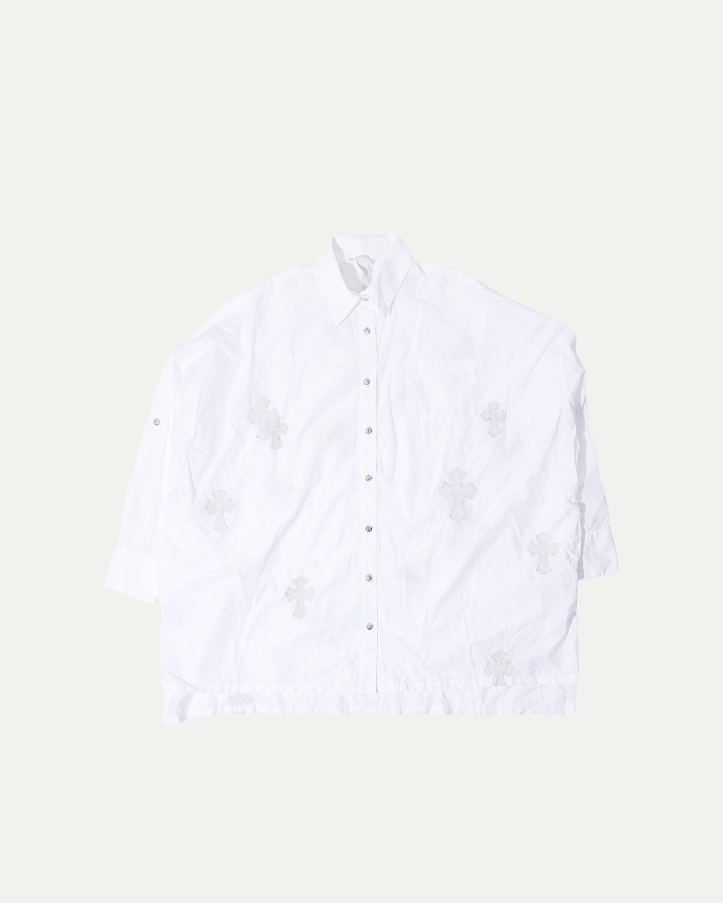Oversized Cross Patch Shirt