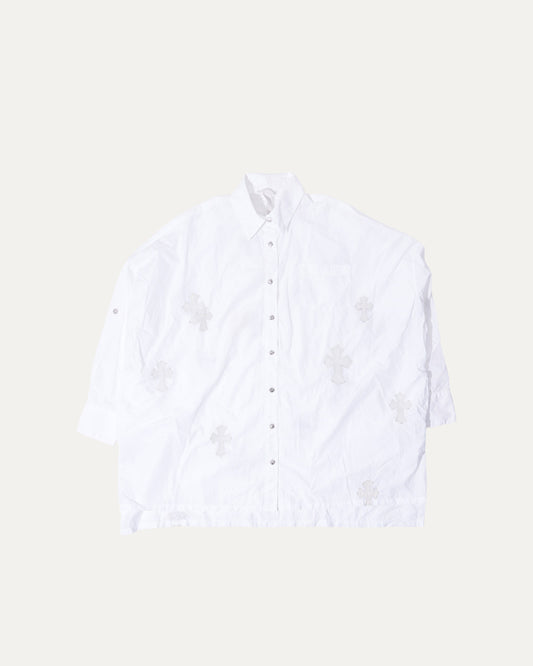 Oversized Cross Patch Shirt