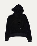 Velour Logo Hoodie