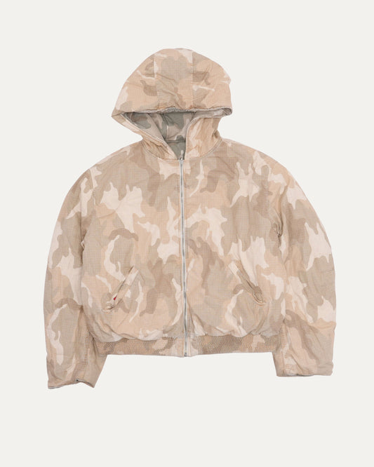 Sand Camouflage Reversible Bomber Jacket