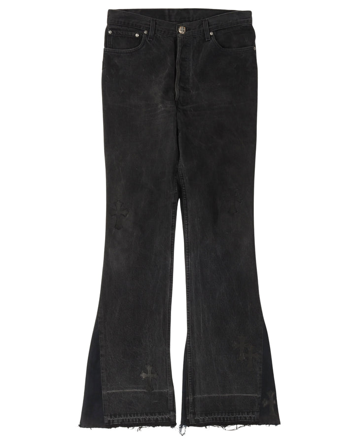Chrome Hearts Graphic Print Skinny Leg Pants - Black, 9.25 Rise Pants,  Clothing - CHH45987
