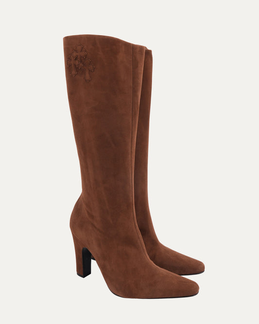 Suede Sugar Jones Cross Patch Boots