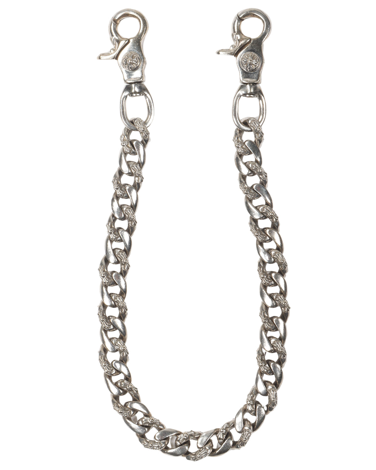 18k White Gold Fancy Wallet Chain