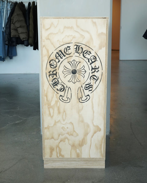 Chrome Hearts 木製ディスプレイ台 Silver Scroll Wood Eyewear Display by Chrome Hearts | YP Collective