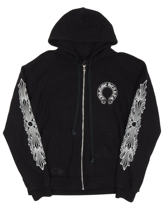 Horseshoe Logo Zip Up Hoodie