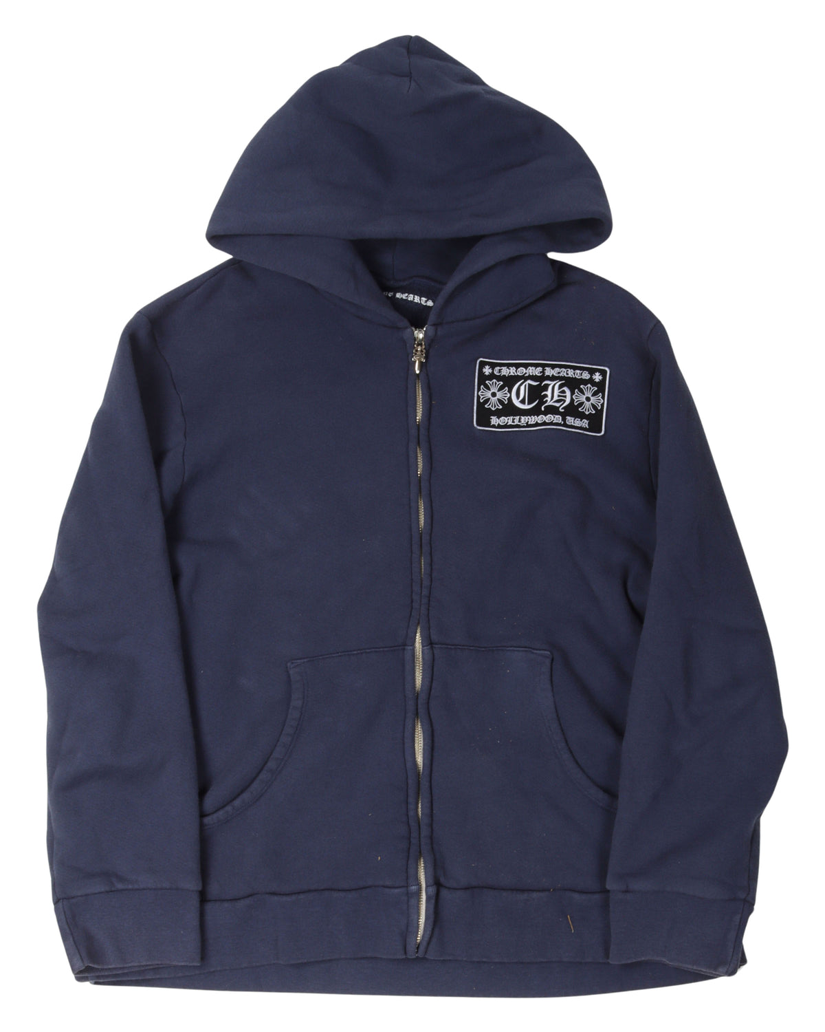 Vintage Patch Zip Up Hoodie
