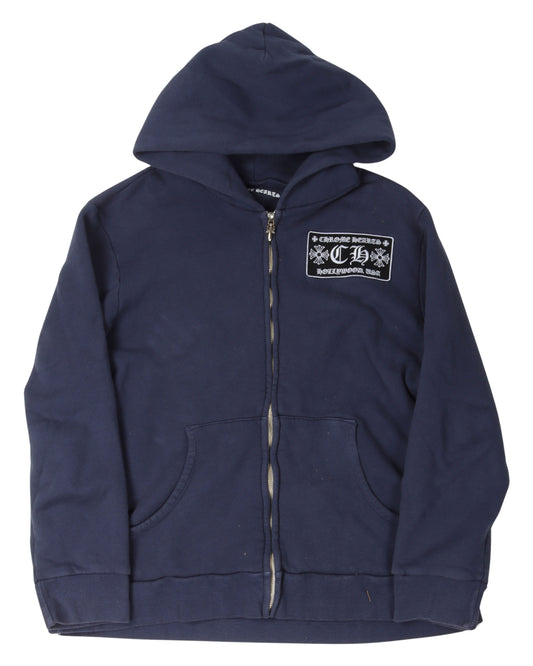 Vintage Patch Zip Up Hoodie