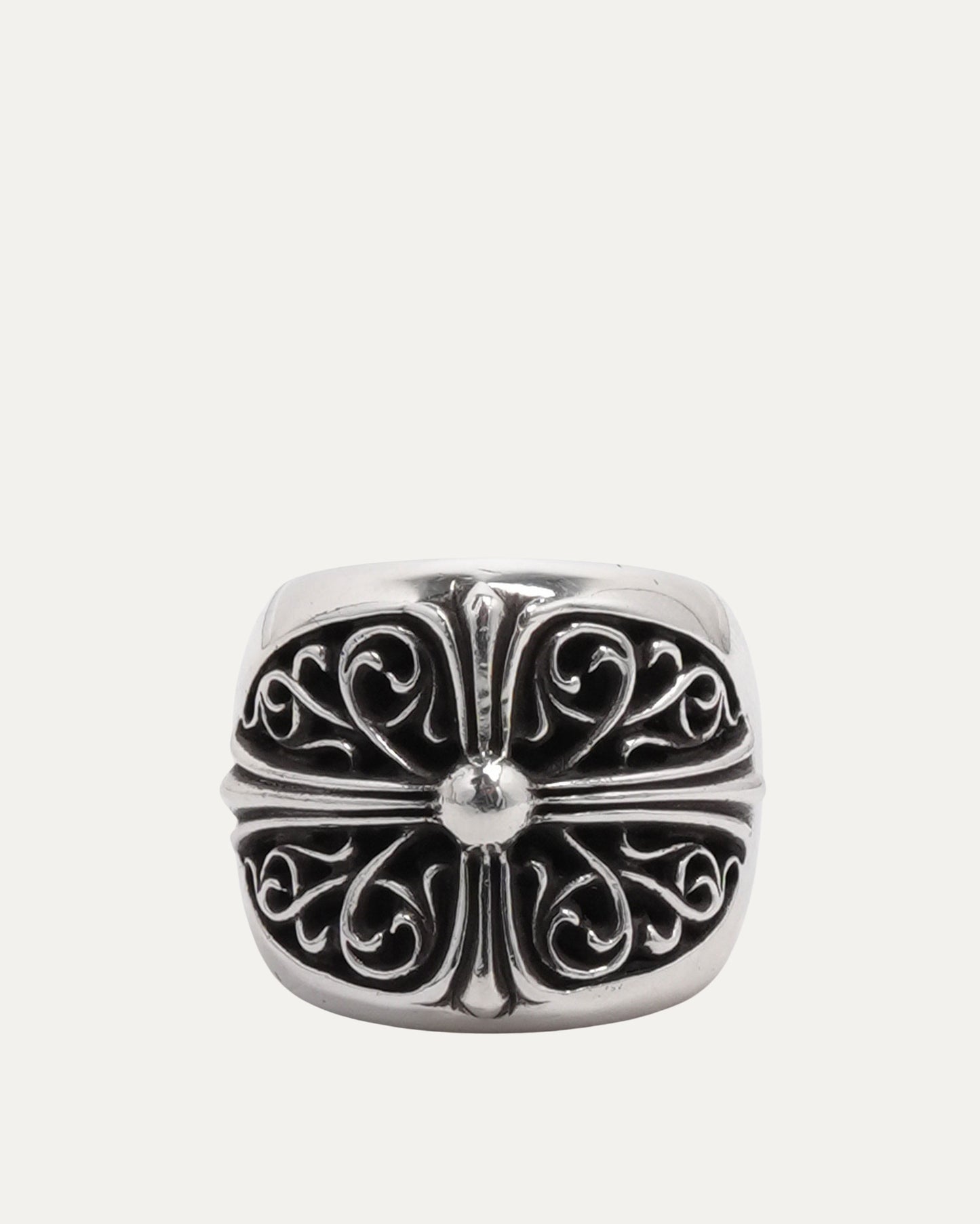 Oval Cross Ring