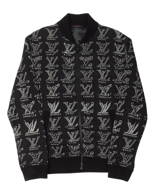 LV Cartoons Jacquard Bomber Jacket