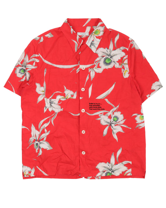 Floral Print Button Up Shirt