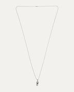 Tiny Plus Cross Whistle Pendant on Ball Chain Necklace