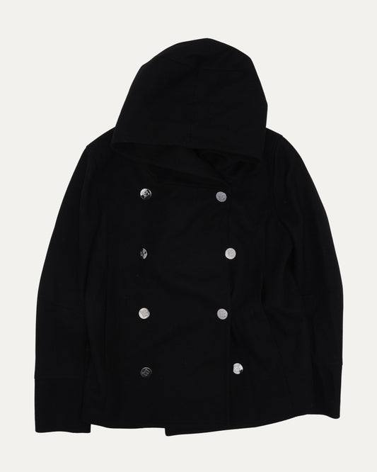 Hooded Wool Peacoat