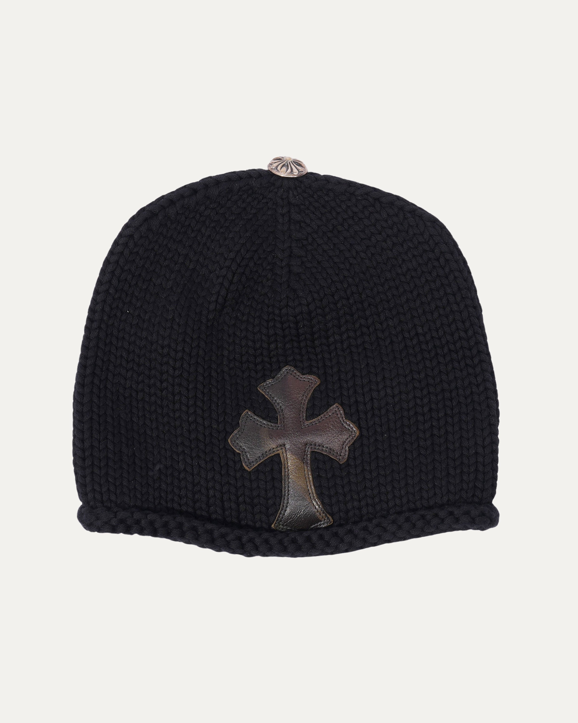 Cross Patch Cashmere Beanie